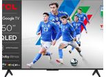 Tcl P79K Serie Smart Tv Qled 4K 50 Pollici 50P79K, Dolby Vision - Atmos, HDR10+, Google Tv