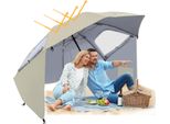 Aopunly Ombrellone Da Spiaggia 210 Cm Protezione Uv 50+ Inclinabile Con Picchetto Da Terra Borsa Per Il Trasporto Ombrellone Da Spiaggia Idrorepellente Ombrellone Da Giardino Ombrellone Da Giardino Beige