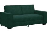 Vidaxl Divano A 2 Posti Verde Scuro 180X78X84 Cm Velluto
