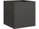 Vidaxl Fioriera Nera 40X40X40 Cm Acciaio Laminato A Freddo
