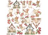 Stickers Adesivi Decorativi Scraplove - Lampone Mouse 1
