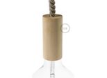 Creative Cables Kit Portalampada E27 In Legno Per Cordone Xl - Neutro