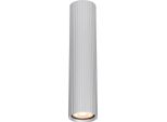 Spot Da Soffitto Moderno In Alluminio A Strisce Rotonde 24 Cm Per Soggiorno Cucina 1Xgu10 10W Rilok Italux