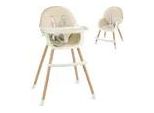 Seggiolone Yoleo Con Gambe In Legno, Regolabile In Altezza, Pieghevole Per Bambini Fino A 3 Anni, Beige