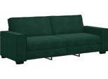 Vidaxl Divano A 3 Posti Verde Scuro 220X78X84 Cm Velluto