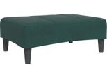 Vidaxl Sgabello Verde Scuro 77X55X31 Cm In Velluto