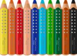 FABER-CASTELL 110624 FABER-CASTELL Grippy Buntstifte Farbsortiert, 10 St.