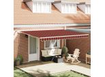 Vidaxl Tenda Da Sole Retrattile Arancione E Marrone 450 X 300 Cm