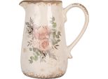 Clayre & Eef Brocca Decorativa 21X15X23 Cm Vetroceramica Beige