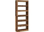 Vidaxl Libreria Con Scaffale In Legno Di Recupero 80 X 30 X 198 Cm Materiale A Base Di Legno