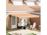 Vidaxl Tenda Da Sole Retrattile Gialla E Arancione 400 X 300 Cm