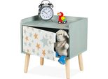 Comodino Relaxdays Per Bambini Con Vano Portaoggetti