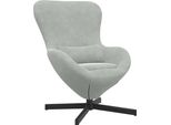Vidaxl Sedia Egg Grigio Chiaro 63 X 73 X 90 Cm In Velluto