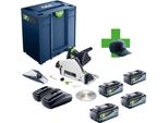 Festool Tsc 55 Keb-Basic 100Y Limited Edition Sega Ad Immersione A Batteria 18 / 36 V ( 2X 18 V ) 160 Mm Brushless + 4X Batteria Ricaricabile 8,0 Ah + Caricabatterie + Systainer