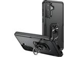 Avizar, Cover Galaxy A36 Antiurto Con Supporto Ad Anello Magnetico, Nero