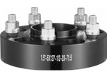 Succebuy Distanziali Ruota, Adattatori Ruota Forgiati Da 1,5" 5 ""X5,5"", 5 Perni Ruota Con Foro Da 71,5 Mm E Bulloni M1/2-20, Adatti Per Jeep Wrangler Jk Jku, Commander Xk, Marquis, 4 Pezzi, Nero"