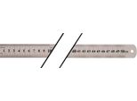 Regolo In Acciaio Lunghezza 500 Mm Graduazione In Acciaio Inox B = Mm/1/2 Mm