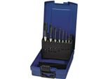 Set Di Maschi Per Macchine Din 371/376 B Universal M3-M12 Hss-Co Vap. Cassetta In Plastica