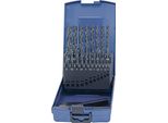 Set Di Punte Elicoidali Din 338 Tipo N Ø Nominale 1-10,5X0,5 Mm Hss Valigetta In Plastica Da 24 Pezzi