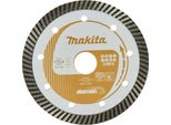 Lama Diamantata Makita 125X22,23Mm Turbo (A Secco) Calcestruzzo, Mattone, Marmo
