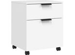 Syfax™ Schedario Con Ruote Bianco 45X38X54 Cm Legno Multistrato