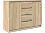 Syfax™ Credenza Con Cassetti Rovere Sonoma 100,5X35X76Cm In Truciolato