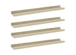 Syfax™ Mensole Da Parete 4 Pz Bianco E Rovere Sonoma 60X9X3 Cm