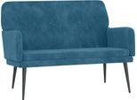 Syfax™ Panca Blu 108X79X79 Cm In Velluto