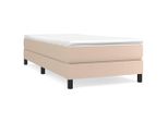 Syfax™ Struttura Letto A Rete A Molle Cappuccino 80X200 Cm In Pelle Finta
