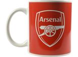 Arsenal Fc - Tazza Da Caffè, Slogan, 325 Ml BS6552 (Taglia Unica) (Rosso/Bianco)