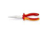Knipex 26 16 200 T Flachrundzange Mit Schneide (Storchschnabelzange) Isoliert Mit Mehrkomponenten-HüLlen, Vde-GeprüFt; Mit Integrierter Isolierter Bef)