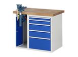 Rau Werkbank Modell 7511 Mit 5 Schubladen Und Schrank Bxtxh 1000X700X840Mm (03-7511A2-107B4S.11)