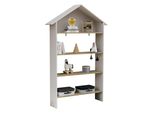 Standregal Vcm "Holz Kinderregal BüCherregal Kinder Regal Malusa", Braun (Weiß, Honig, Eiche), Regale, Standregal