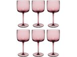 Weinglas Weingläser Like Glass 270 ml 6er Set, pink (grape), 6 tlg., Glas, LIKE. BY VILLEROY & BOCH, Trinkgefäße, Weinglas