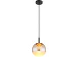 Globo Lighting HäNgeleuchte "Severin", Schwarz Matt, Ø 25Cm H: 130Cm, 1 Stk., Leuchten, HäNgelampe Esszimmer-Leuchte Esstischleuchte Wohnzimmer, HäNgeleuchte