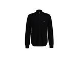 Sweatshirt Gant "Strickjacke Cotton Pique Half Zip Cardigan", Herren, Gr. 3XL, Schwarz, Obermaterial: 100% Baumwolle Co., Sweatshirts Sweatshirt
