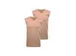Unterhemd Ragman "Unterhemd 2Er Pack", Herren, Gr. Xl, N-Gr, Beige, Obermaterial: 100% Baumwolle Co., Unterhemden Unterhemd