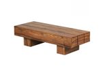 Wohnling WL1.325 Couchtisch Massivholz Sheesham 120 Cm X 45 Cm X 30 Cm