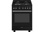 Smeg Concert CX61GMBL Küchenherd Freistehender Herd Elektro Gaskochfeld Schwarz A
