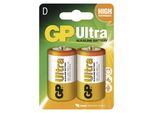 Gp Batteria Alcalina Ultra D (LR20), 2 Pezzi, B1941
