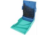 Heller Tools 17737 5 Hss Metal Twist Drill Bit Set 19-Piece Rolled Din 338 Cylinder Shank 1 Set