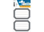 Herma 5719 Etichette Scolastiche Grigio Neutro Foderate 82X55 Mm