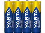 Varta 04906121354 Varta Batterie Longlife Power Aa 4St.