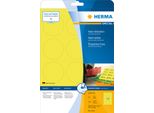 Herma 5152 5152 Etichette A4 Giallo Neon Ø 60 Mm Carta Rotonda Opaca 240 Pz.