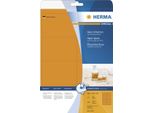 Herma 5145 Etichette A4 Arancio Neon 99,1X67,7 Mm Carta Opaca 160 Pz.