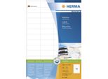 Herma Premium - Etichette Autoadesive Permanenti In Carta Laminata Opaca - Bianco - 52,5 X 21,2 Mm - 11200 Etichette (200 Fogli X 56) (4609)