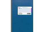 KöNig & Ebhardt 8615172 Kladde, A5, 96 Blatt / 192 Seiten, Steifbroschur, Hochglanzlackierte Deckelpappe Mit StrukturpräGung, 70 G/M², Blau