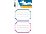 Herma 5781 Etichette Scolastiche Neutre Blu-Rosso