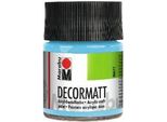 Marabu 1401 05 090 Decormatt Acryl, Hellblau 090, 50 Ml