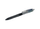 Bic® 8922931 Penna A Sfera 4 Colori Grip Pro - Indelebile, 0,4 Mm, Nero/Grigio